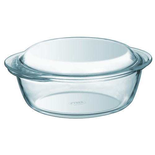 Glass Round Casserole Dish 1.6 Litre (Box of 3)
