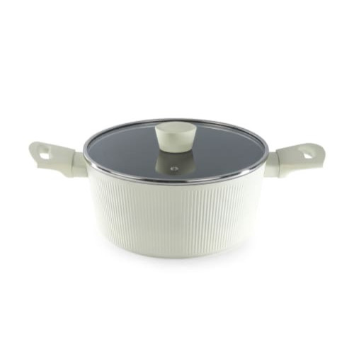 Russell Hobbs Cote Rivelle Cream Ceramic Coating Stock Pot 24cm