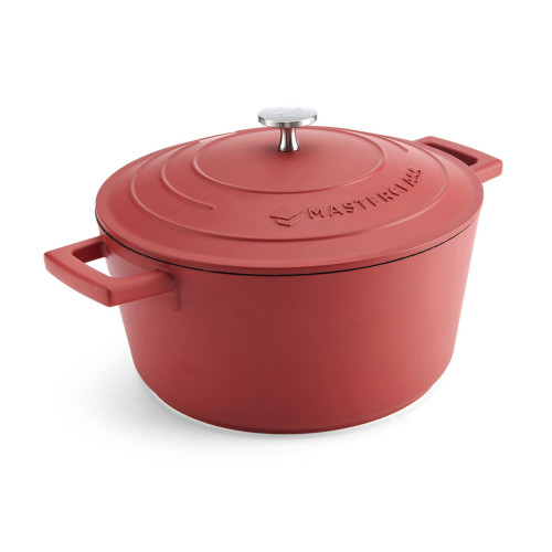 Red Cast Aluminium Casserole Dish 4 Litre | 33cm