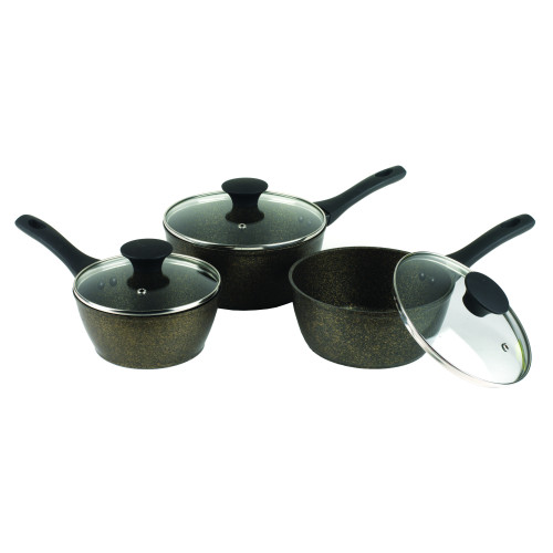 Russell Hobbs Crystaltech Forged 3 Piece Saucepan Set