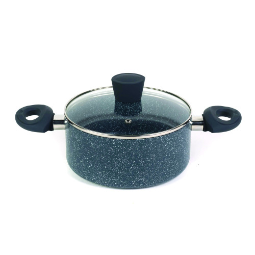Russell Hobbs Nightfall Stone Stock Pot 24cm | 2.8 Litre