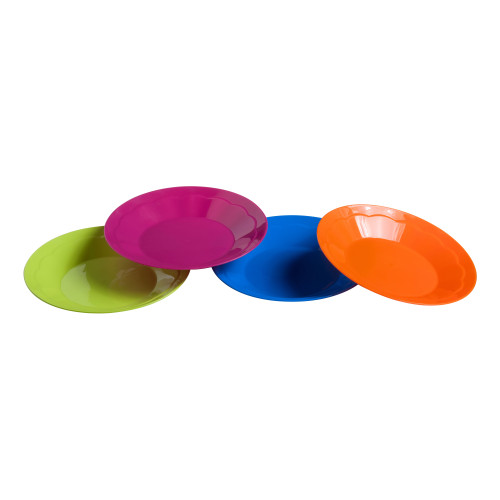 Kids Polypropylene Coloured Plates (Pack of 4)