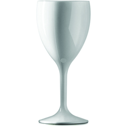 Elite Premium White Polycarbonate Wine Glass 312ml | 10.98oz (Box of 12)