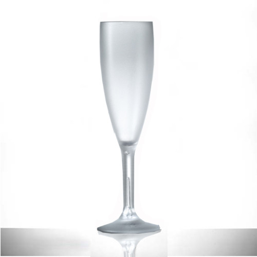 Elite Premium Frosted Polycarbonate Champagne Flute 195ml / 6.6oz (Box of 12)