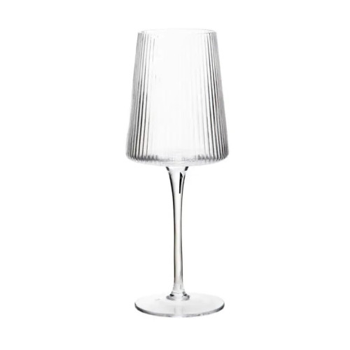Eldon Ribbed Glass Wine Glasses 430ml | 15.15oz (Box of 4)