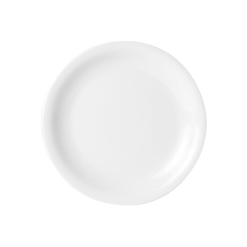 Porcelite Narrow Rimmed Plate 26cm | 10.25" (Box of 6)