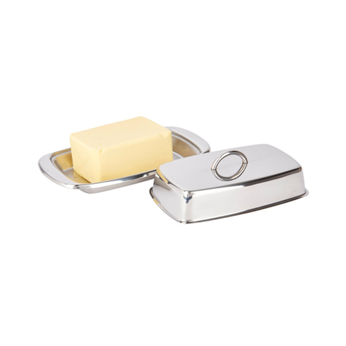 KitchenCraft Stainless Steel Butter Dish