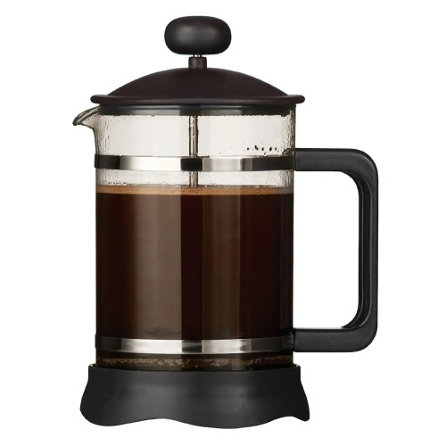 Black and Glass Cafetiere 1 Litre (6 Cup)