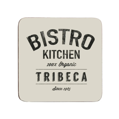 Set of 4 Bistro Kitchen Tribeca Cork Coasters