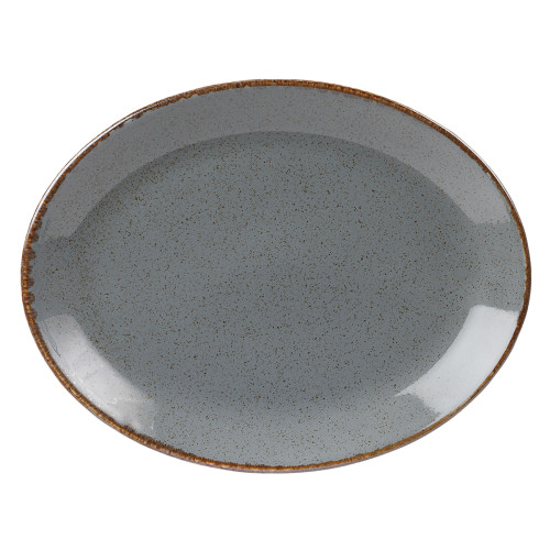 Seasons Oval Plate 30cm in Storm (Box of 6)