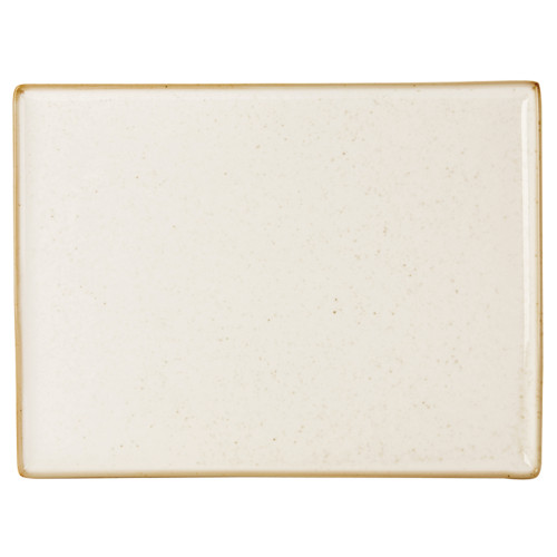 Seasons Rectangular Platter 27 x 21cm in Oatmeal (Box of 6)