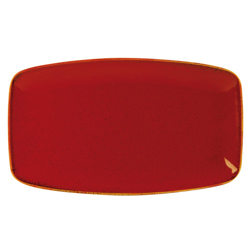 Seasons Rectangular Plate 27 x 20cm in Magma (Box of 6)