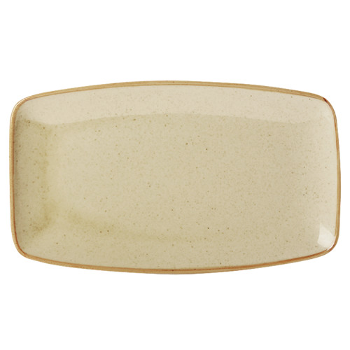 Seasons Rectangular Plate 27 x 20cm in Wheat (Box of 6)