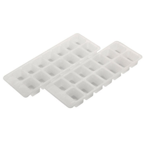 Dale Leisure Clear Plastic Ice Cube Tray (Pack of 2)