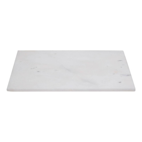 Rectangular White Marble Chopping 3.2kg (H1 x W40 x D30cm)