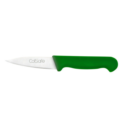 Green Handle Paring Knife 8cm (Box of 6)