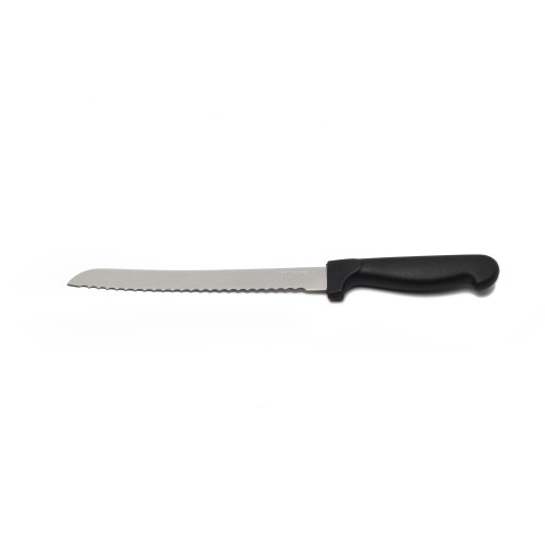 Black Handle Bread Knife 19cm