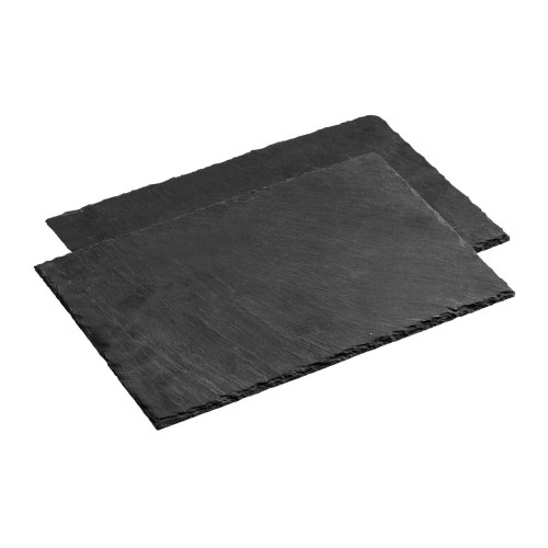 Set of 2 Slate Rectangular Placemats