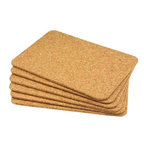 Set of 6 Cork Placemats