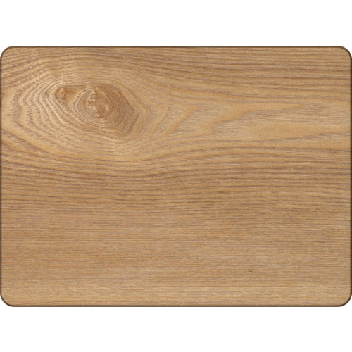 Set of 4 Oak Veneer Wooden Placemats