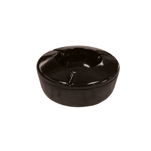 Black Melamine Ashtray H4 x W12.5 x D12.5cm
