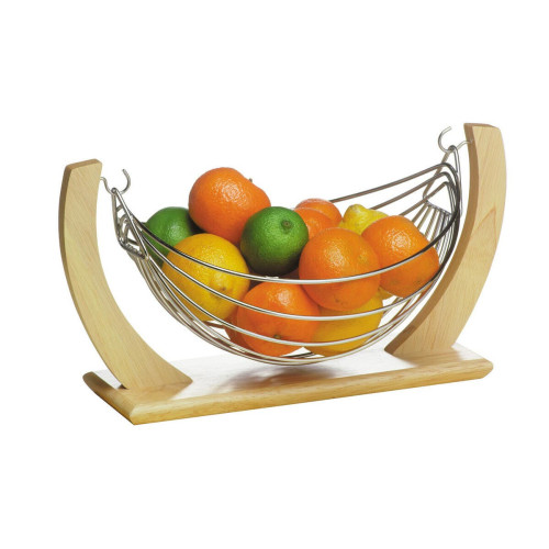Rubberwood Fruit Hammock (H18 x W34 x D22cm)