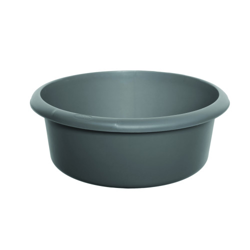 Whitefurze Round Bowl 8 Litre (H13 x W34 x D34cm) - Silver