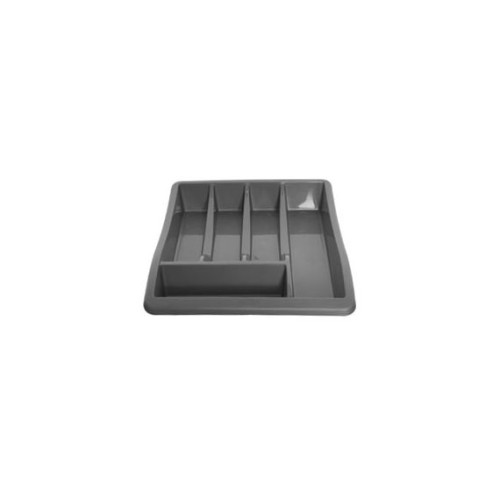 Whitefurze Cutlery Tray (H6 x W30 x D38cm) - Silver