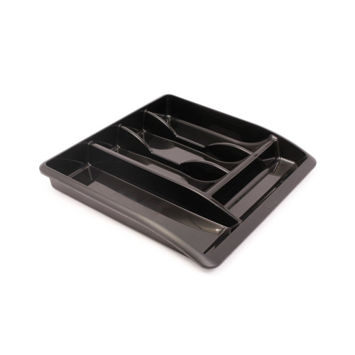 Addis Cutlery Tray (H6 x W38.5 x D40cm) - Black