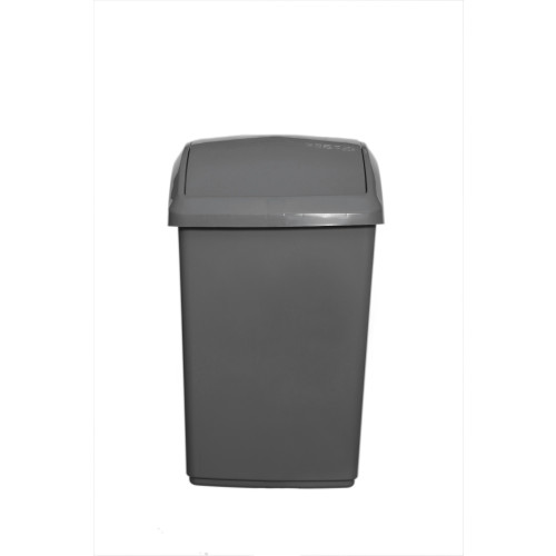 Whitefurze 10 Litre Swing Bin Silver