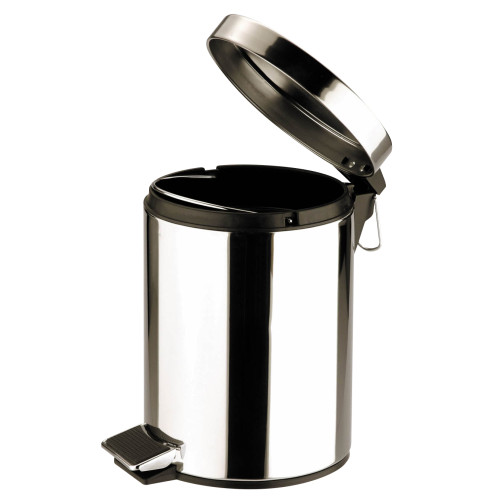 Stainless Steel Pedal Bin 5 Litre (H27 x W20 x D20cm)