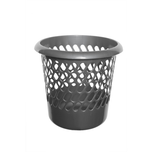 Whitefurze Waste Basket Silver 30 x 28cm
