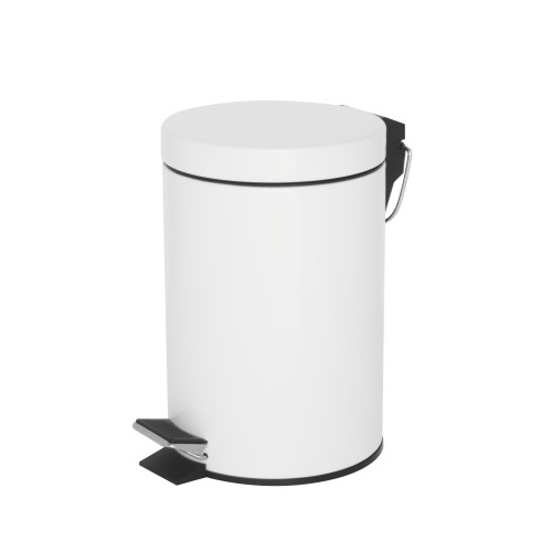 Corby of Windsor Croft Pedal Bin 3 Litre (H25.5 x W17 x D23cm) - White