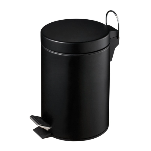 Corby of Windsor Croft Pedal Bin 3 Litre (H25.5 x W17 x D23cm) - Black