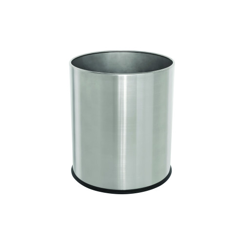Corby of Windsor Thornton Single Layer Bin 9 Litre (H25.9 x W23.3 x D23.3cm) - Stainless Steel