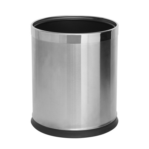 Thornton Brushed Steel Double Layer Bin 9 Litre