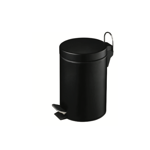 Beldray Stainless Steel Soft Close Pedal Bin 3 Litre (H25.5 x W16.8 x D16.8cm) - Black
