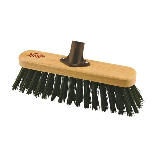 Wooden Broom Head with Stiff Fibres