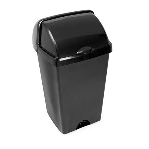 Addis Roll Top Bin 50 Litre (H68 x W38 x D34cm) - Black