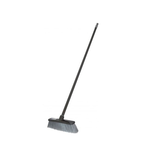 Addis Stiff Broom Head and Handle (H120 x W31 x D8cm) - Black