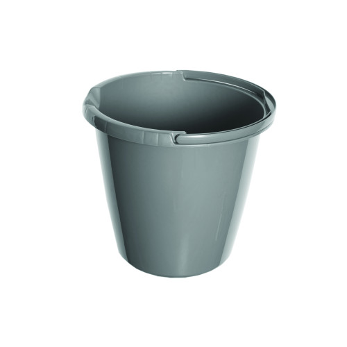 Whitefurze Bucket 10 Litre (H27 x W29 x D29cm) - Silver