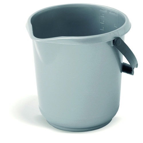 Addis Bucket 9 Litre (H28 x W28 x D28.5cm) - Silver