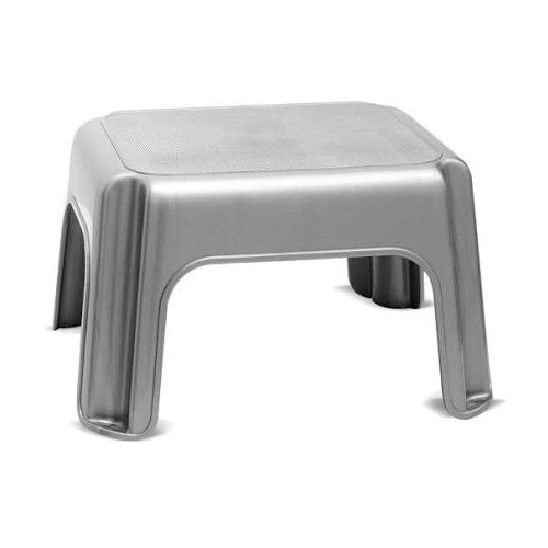 Addis Step Stool (H24 x W40 x D32.5cm) - Silver