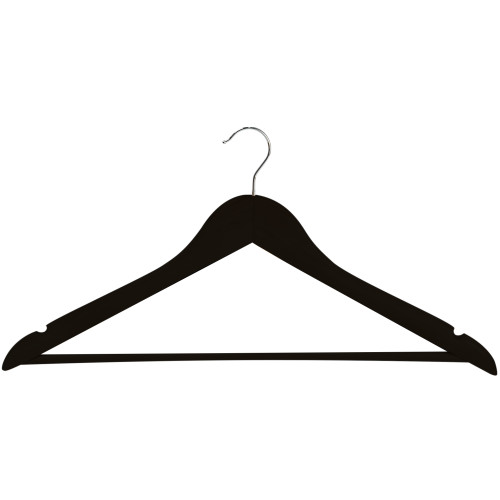 Black Wood Coat Hangers (Box of 100)