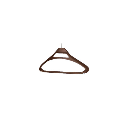 Polypropylene Security Coat Hangers (Box of 100) - Brown