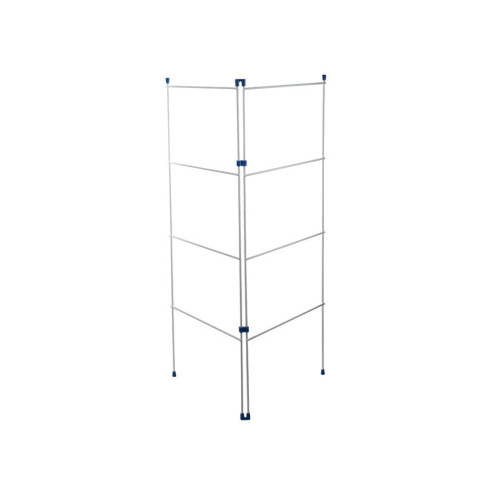 White Two Fold Wire Airer (H110 x W50 x D5cm)