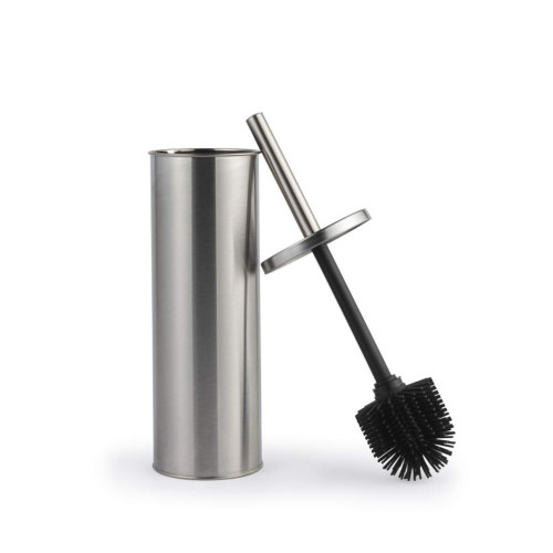 Beldray Metal & Silicone Bristle Toilet Brush Set - Stainless Steel