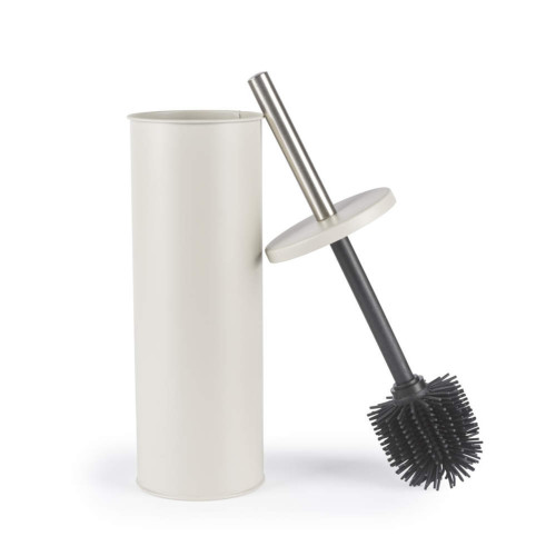 Beldray Metal & Silicone Bristle Toilet Brush Set - Grey