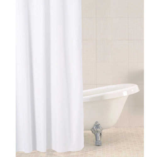 Polyester White Shower Curtain 180cm