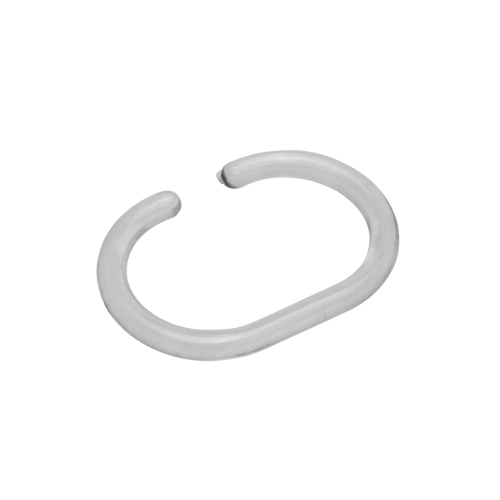 Croydex Clear C Shape Shower Curtain Ring (Box of 12) (H6.1 x W4.6 x D0.8cm)